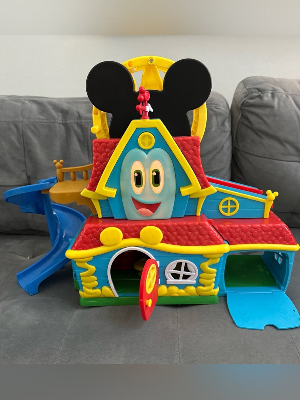 Disney Mickey Mouse Funny The Funhouse Playset with Lights, Sounds -No Figurines